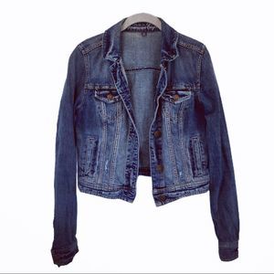 American Eagle Cropped Jean Jacket